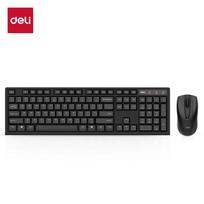 Deli 3729ES Wireless Multimedia Keyboard and Mouse Combo juoda spalva