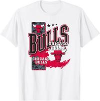 NBA Official Chicago Bulls Barred Player T-Shirt S įvairiaspalvis