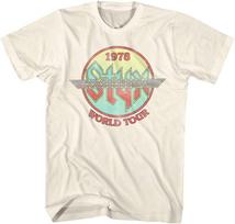 Styx Circle 1978 World Concert Tour Music American Rock Band Adult T-Shirt 70s Graphic Tee S įvairiaspalvis