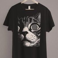 hot sale Psychedelic Cat T-shirt men women Trippy Gothic Alt Dark Aesthetic Fashion Crust Punk Grunge summer new tee loose casual oversized top 4XL