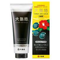 Oshima Tsubaki Hair Color Treatment Natural Black Contains Camellia Oil For Gray Hair Unisex 180g (Black) - - - Fragrance-Free - - Paraben-Free -
