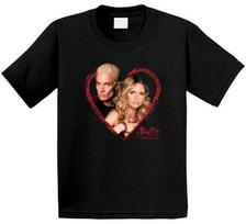 Buffy The Vampire Slayer Spike Love Story Retro Tv Show Fan Unisex T-Shirt S įvairiaspalvis