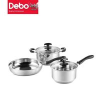 Debo DEP-516 Bologna 3-Piece Enamel Steel Cookware Set