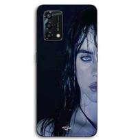 Coque Pour Oppo A95 Billie Eilish visage fond noir Maniacase juoda