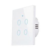 2/3/4 Gang Smart Light Switch Tuya Touch App Control NO Neutral Wire Required