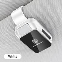 for Porsche Cayenne Panamera Macan 911 Taycan Boxster Cayman 918Pajun Car Sun Visor Glasses Clips Eyeglasses Storage Holder