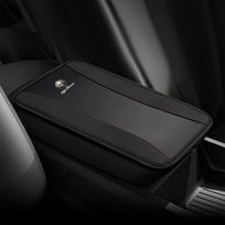 Car Armrest Mat Fashion Arm Rest Cushion For Alfa Romeo Giulia Stelvio Giulietta 156 159 147 Mito Tonale Brera D Accessories juoda