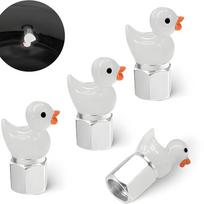 4pcs Duck Aluminum Nipple Caps Tire Wheel Rims Stem Air Valve Caps Tyre Cover Car Useful Exterior Parts Car Accessories