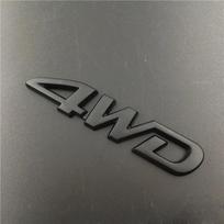 1 vnt. 3D chromo metalo automobilio raidės logotipas 4WD automobilio sparnas šoninis galinis bagažinės emblema ženklelis lipdukai Style36 juoda