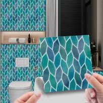 Waterproof Pvc Tile Stickers For Wall Decor- 10pcs Crystal Tiles Crystal Film 15x15cm 10pcs