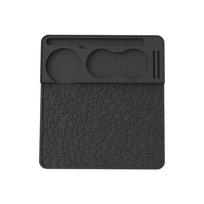 Silicone Coffee Tamper Pad Waterproof Powder Hammer Holder Coffee Powder Press Seat  Home Kitchen juoda