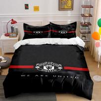 Manchester United logo design. Bedding sets Duvet cover sets Duvet covers Pillowcases(1 * Duvet Cover 2 * Pillowcases without duvet insert) 135x200cm