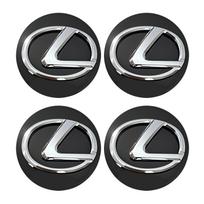Interior Stickers 4PCar Wheel Tire Rim Cover Center Hub Cap Decoration For Lexus LS LC RZ IS350 ES300 GS350 CT200h GX460 LX570 R