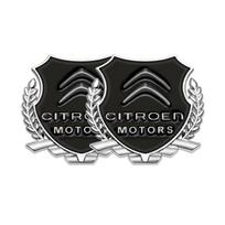 3D Metal Logo Badge Car Styling Stickers Decoration Decal For Citroen C1 C2 C3 Vts C4 Saxo C4L C5 C6 C8 Xsara Picasso Berlingo