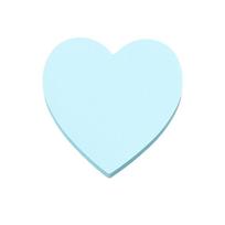 New 100 Sheets Heart Sticky Notes Colorful Adhesive Paper Self Sticky Note Pads Decorative Sticky Note Book School Stationery mėlyna