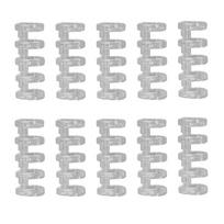 10Pcs Binding Spines Snap Split Binder Rings A4 A5 A6 Notebook Learning Cards Loose Leaf Plastic 5 Ring Binding Combs skaidri