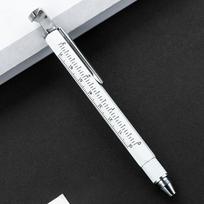 Portable Metal Multi Tool Pen 7-in-1 With Bottle Opener Screwdriver Ruler Outdoor Tool Pen Woodworking Pen Writing Supplies balta