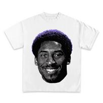 Vasariniai medvilniniai vintažiniai marškinėliai Streetwear Krepšinis Kobe Bryant Grafika Spausdinti Laisvi Oversized Marškinėliai Viršutiniai drabužiai Vyriški Marškinėliai Unisex S