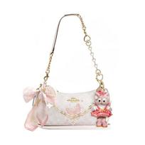 COACH shoulder bag [Customized bag] Teri 25 brand micro-label detachable strap bow silk scarf extension chain printed Xinghuatian basic style balta