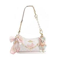 COACH shoulder bag [Customized bag] Teri 25 brand micro-label detachable strap bow silk scarf extension chain printed Wind thin slope basic style balta