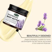 Magnesium Body Cream With Lavender Butter Lotion Relax Muscles Moisturizing Skin Relieving Dryness Smoothing Skin Care Product one size