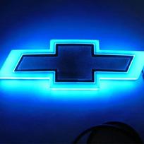 LED Light Car Tail Trunk Emblem 17 X 5.5cm for Chevrolet Malibu Cruze Orlando Sail Captiva Equinox Trax Lacetti Cavalier Sticker 17 X 5.5cm mėlyna