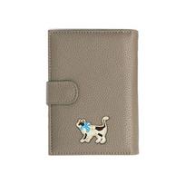 Ticket Holder Travel Wallet Card Holder Passport Clip Portable PU Passport Bag  Women pilka