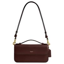 COACH Elora 21 detachable shoulder strap calfskin shoulder crossbody handbag small women's maple color ruda