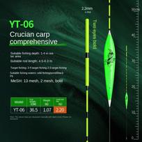 2026 New Fishing Floats Big Carp Rocky Fishing Floats Eye-Catching Sensitive Float Fishing Bite Hook Reminder Green T Tail Float