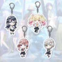 5pcs PJSK Anime Characters Project Sekai Kawaii Acrylic Keychain Set Keyring Hanging Accessories For Cosplayer Key Chain Gifts 5cm