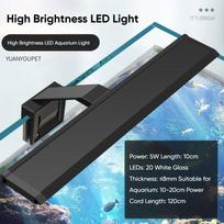 New 5W/7W/9W/12W Fish Tank Light LED Ultra-thin Aquarium Lamp Growth Clip Light Fish Tank (as the picture,CN Plug)