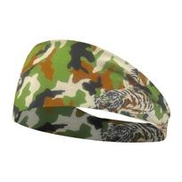Fashion Bohemian Headbands, Elastic Wide Edge Non-Slip Hair Bands žalia