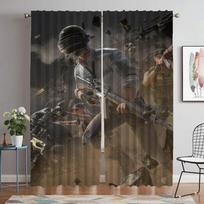 Pubg Shades Modern Living Room Curtains for Camera Tulle for Bedroom Partition Home Interior Curtains 2 Pieces Window Curtain W50xH70cmx2pcs-CL