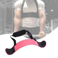 Rankų treniruoklis bicepsams ir tricepsams, treniruočių įranga, pagalba keliant svorius, skirtas naudoti namuose, bicepso lenkimas rožinė