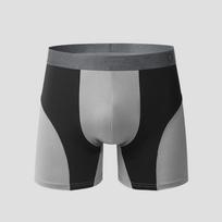 Men's Anti-Chafing Ice Silk Running Boxer Briefs - Quick-Dry, Long Leg, European Size, Plus Size M (European) 60-70 kg