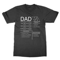 Dad Dungeons Dragons Character Sheet t-shirt fathers day gift dnd rpg L