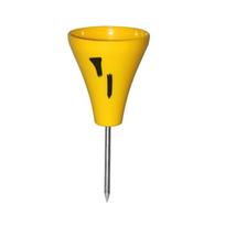Golf Tees Holder Golf Putting Greens Tees Sign Light Weight Course Practice Tool Golf Practicing Tees Base Enduring geltona