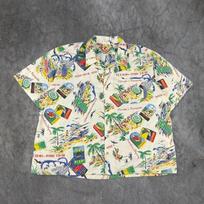 VTG Florida Turnpike OFFICIAL UNIFORM Toll Booth Collectors Hawaiian Mens 2X 4XL