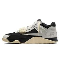 Travis Scott x Jordan Jumpman Jack Abrasion Resistant Mid top Vintage Basketball Shoes Unisex Gray FZ8117-102(Team1491-) 36