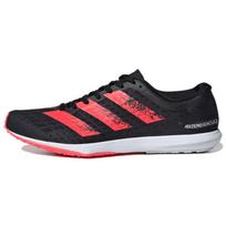 Adidas Adizero Bekoji Round Toe Lace-Up Mesh Cushioning Lightweight Low-Top Marathon Running Shoes Women sneaker Black Red EG4652 38