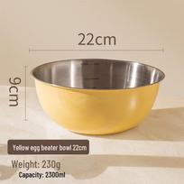 Food-Grade Straight-Edge Stainless Steel Mixing Bowl