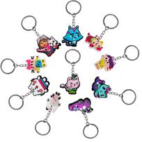Dollhouse Gabby Cats Keychains Birthday Party Decoration Stuffer School Carnival Reward Party Decoration For Kids Favors Gift 10pcs