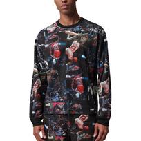 Jordan Flight Printed Knit Loose Breathable Long Sleeve T-Shirt Men tops IF1831-010 M