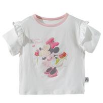 Disney Girls' Minnie Mouse Cooling Short Sleeve T-Shirt 110/56 pilkšvai balta