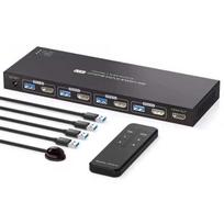 Jiyin 4x1 HDMI 2.0 USB 3.0 KVM Switch with Hub