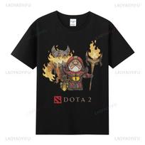 DOTA 2 Camiseta Pure Cotton Crewneck Famous Game T-Shirt Casual Cool Tee Game Lovers Gifts Shirt Man T Shirt Graphic T Shirts S įvairiaspalvis