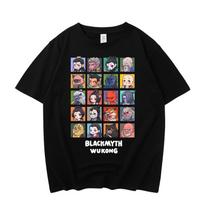 Game Shirt Black Myth Wukong Printed Tee Men Woman Polyester Material Cheap Short Sleeve Graphic T Shirts Man Clothes S įvairiaspalvis