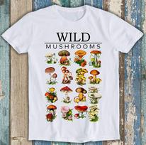Mushroom Champignons Mycology Fungi Foraging Funny Gift Tee T Shirt M1479 S įvairiaspalvis