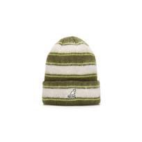 Fuzzy Stripe Beanie 4566 Sea Kelp
