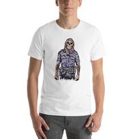 Police Officer Grim Reaper Short-Sleeve Unisex T-Shirt S įvairiaspalvis